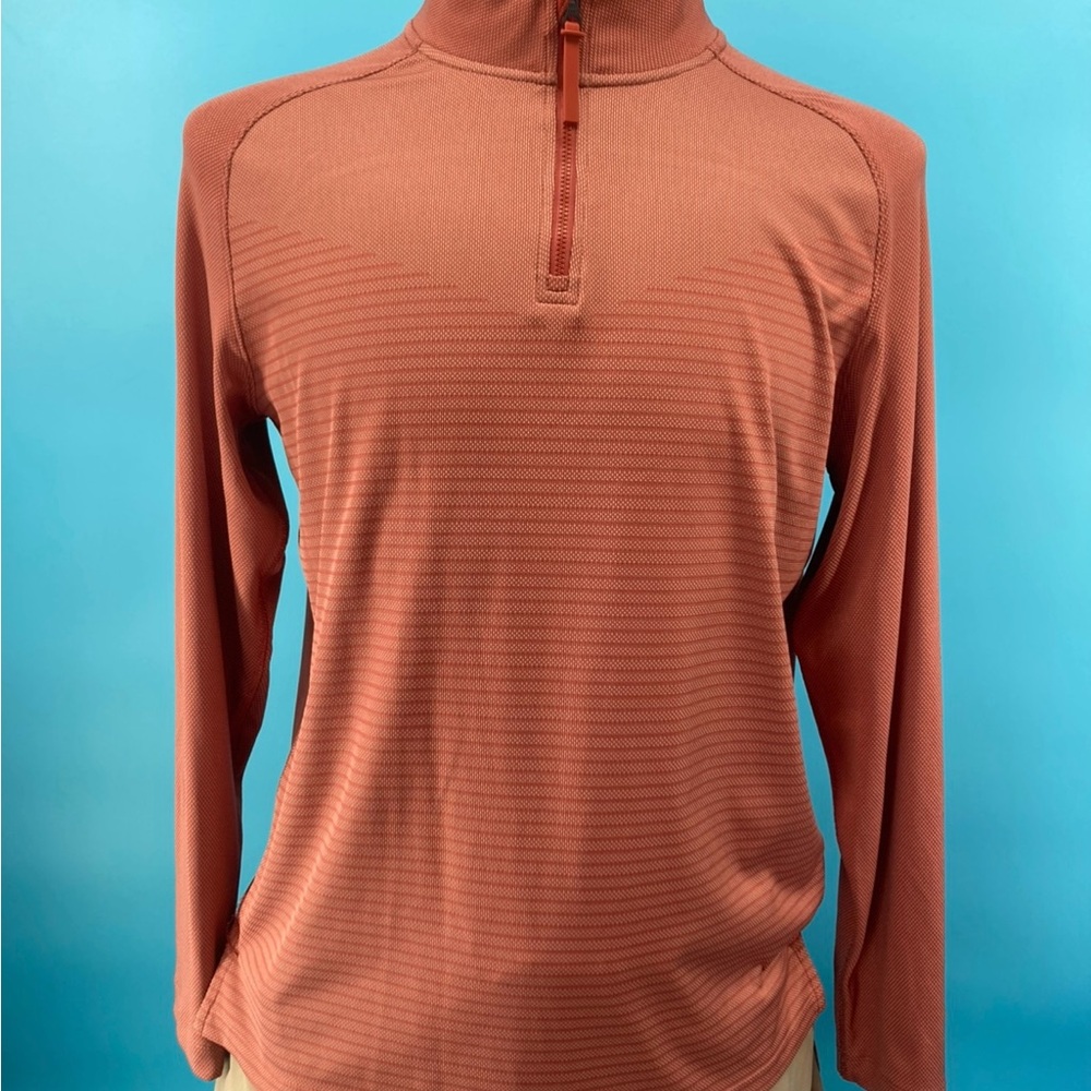 Nike Men's Dri-Fit Burnt Orange Q Zip